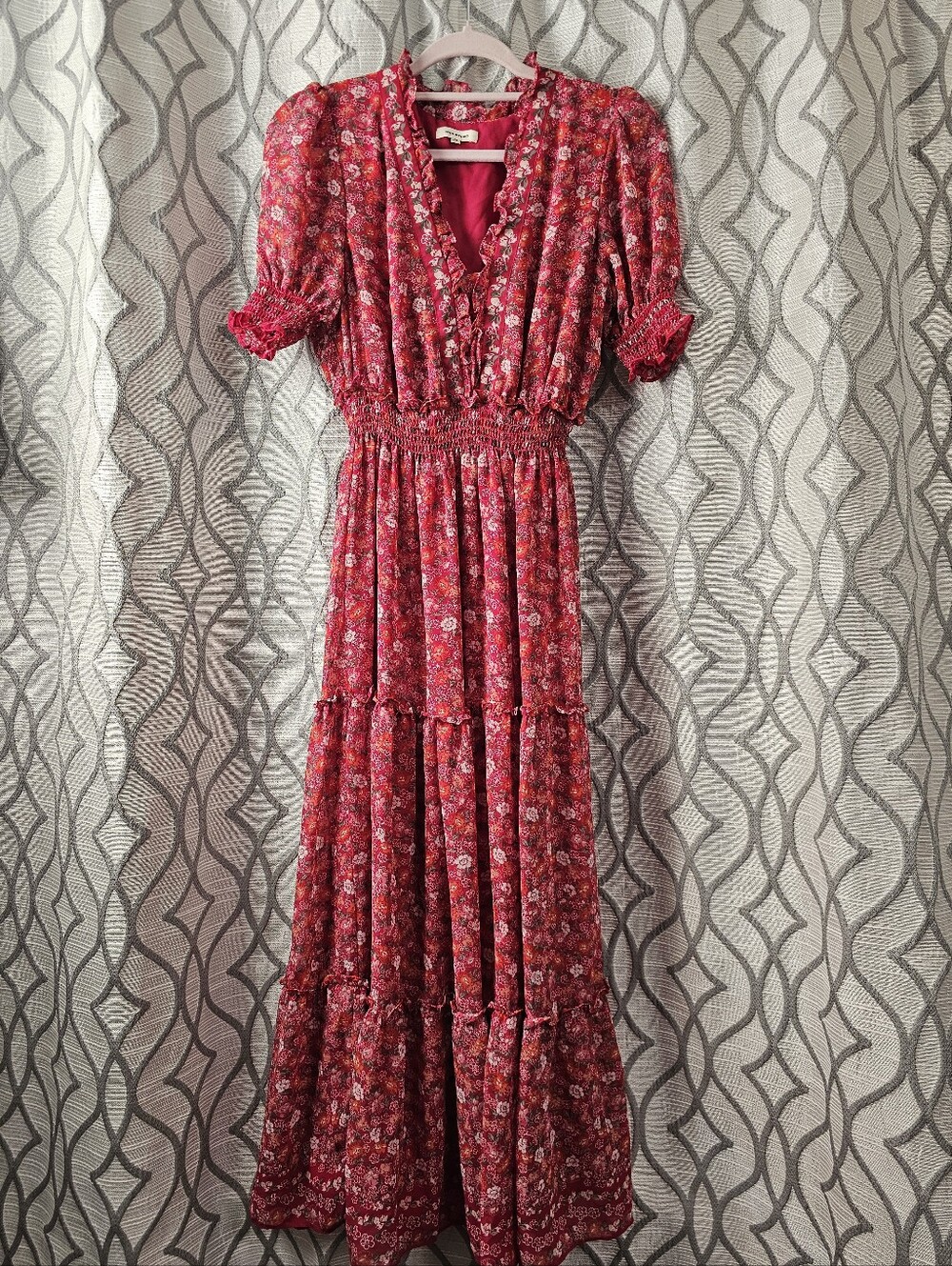 Max Studio Pink Floral Maxi Dress